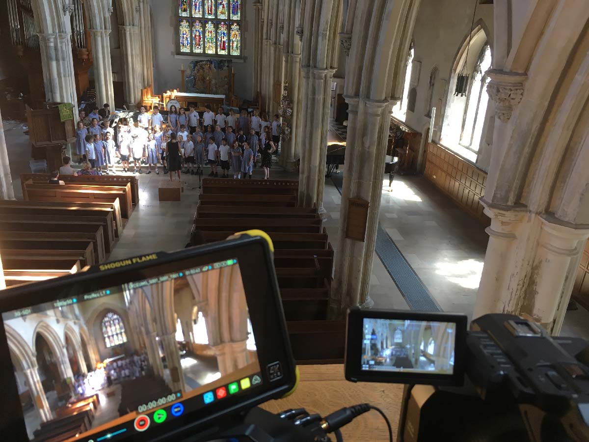 Cripplegate Church Lyceum School Show Filming